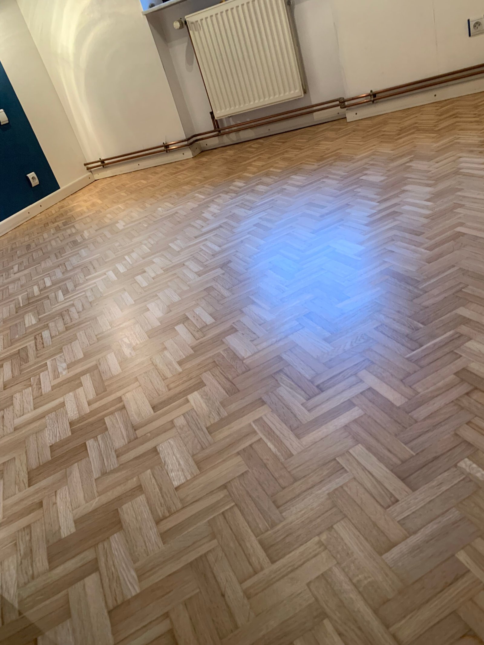 Rénovation salon parquet